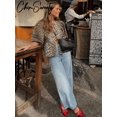 thumbnail image 4 of Camiseta sin mangas con tirantes florales para mujer, con espalda descubierta ahuecados Tops cortos, camisetas que combinan con todo para primavera y verano, 2024, 4 of 5