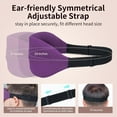 thumbnail image 4 of Sparklane - Sleep Mask for Back and Side Sleeper, Block Out Light, Luxury Sleeping Eye Mask of 3D Night Blindfold, Zero Pressure Breathable Travel Eye Cover Purple, 4 of 7