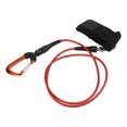 thumbnail image 1 of Correa de cordón para apnea, Cable de cuerda de seguridad para buceo con mosquetón de pulsera para deportes subacuáticos, color naranja, 1 of 10