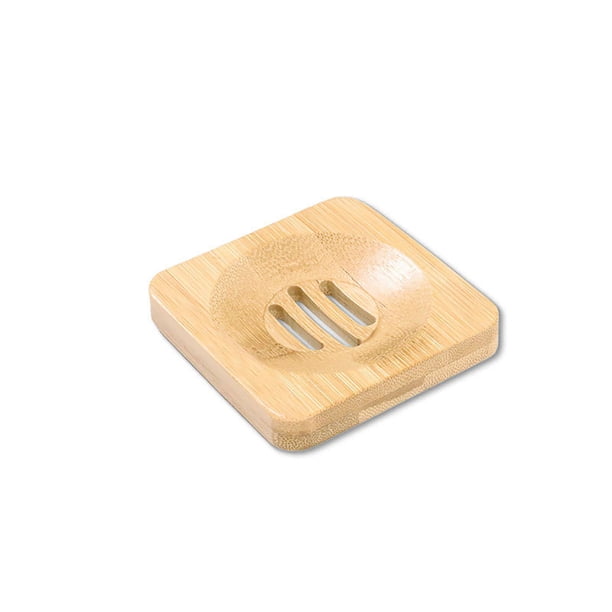 Soporte de almacenamiento de plato de bandeja de jabón de ducha de baño de madera de bambú Natural respetuoso con el medio ambiente Wmkox8yii hjk3970