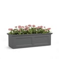 thumbnail image 4 of Mayne Fairfield 48" x 18" x 14" Rectangle Graphite Grey Self Watering Garden Bed Planter, 4 of 5