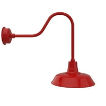 Cocoweb 16 inch Vintage LED Wall Light in Red with Sleek Arm