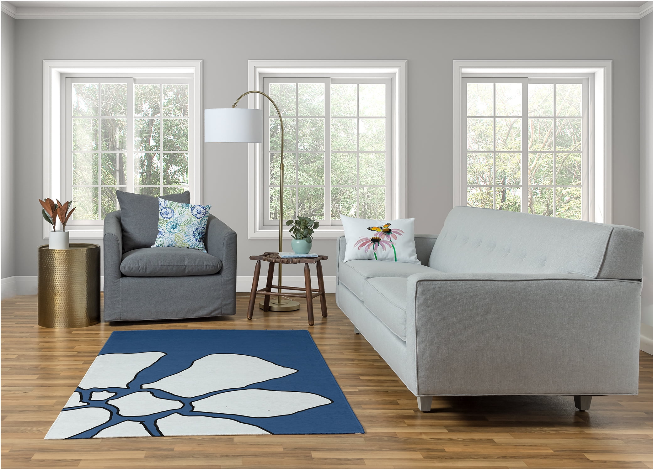 Simply Daisy Happy Hippy Floral Area Rug, 4' x 6'