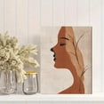 thumbnail image 2 of Qisvanset Abstract Minimalist Face Canvas Wall Art 15.75x11.81 Inches, 2 of 8