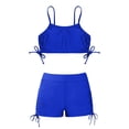 thumbnail image 4 of Swimsuits Girls Two Piece Swimsuits Set Quick Dry Swimwear with Adjustable Drawstring Bikini Bottoms Tankini Girls Bathing Suit Size 5-14 Years, 4 of 5