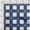 thumbnail image 1 of oneOone Viscose Jersey Fabric Check Ikat Print Fabric By Yard 60 Inch Wide, 1 of 5