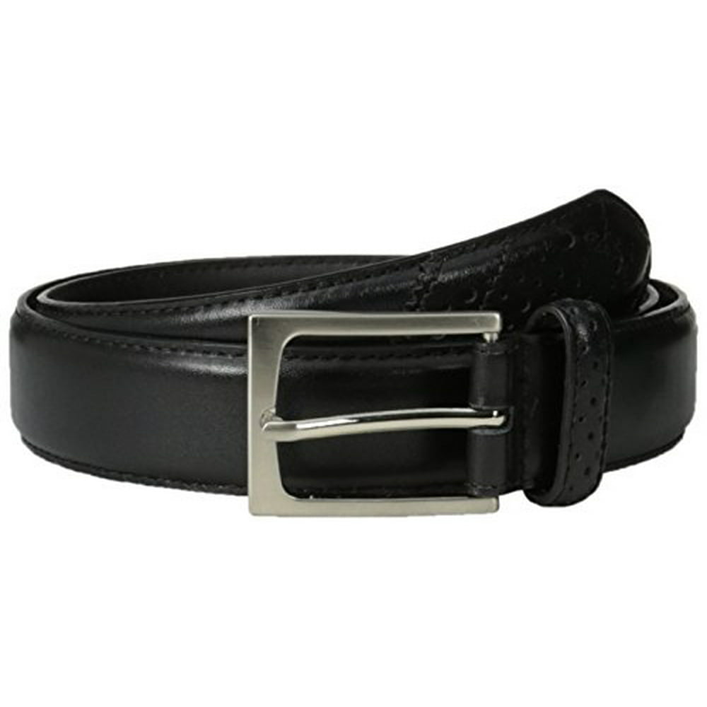 Florsheim - Florsheim Men's Full Grain Leather Wingtip Belt, Black ,32 ...