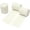 Cream White, variant on 3 Rolls Chiffon Ribbon, Frayed Fringe Silk Ribbon for Gift Wrapping, Handmade Ribbons for Floral Vase Decoration, Wedding, Birthday, Engagement, Bridal Shower 1.5''x5.5Yd /Roll