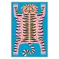 thumbnail image 7 of GENIMO 2'x3' Area Rug, Washable Non Slip Soft Tiger Print Indoor Door Mat for Entryway Kitchen Laundry Room, Aqua Pink, 7 of 7