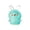 Turquoise, variant on Glitter Bunny Squishy Toys Easter Egg Fillers, Easter Basket Stuffers, Mini Stress Relief Squeeze Toys, Colorful Sparkly Rabbit Party Favors(Red)