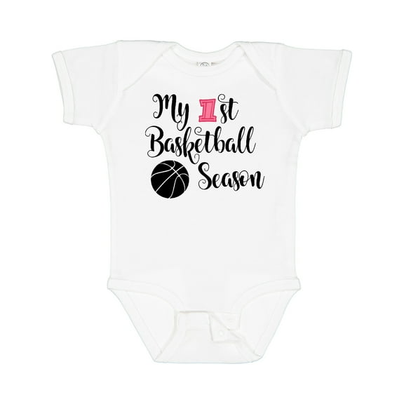 Inktastic My 1st Basketball Season Girls Baby Bodysuit