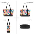 thumbnail image 6 of FORMRS Canvas Laptop Tote Bag for Women with 15.6" Computer Compartments Shoulder Handbag, Watercolor Circles, 6 of 7
