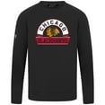 thumbnail image 2 of Men's Levelwear Black Chicago Blackhawks Mandate Banner Arch Pullover, 2 of 3