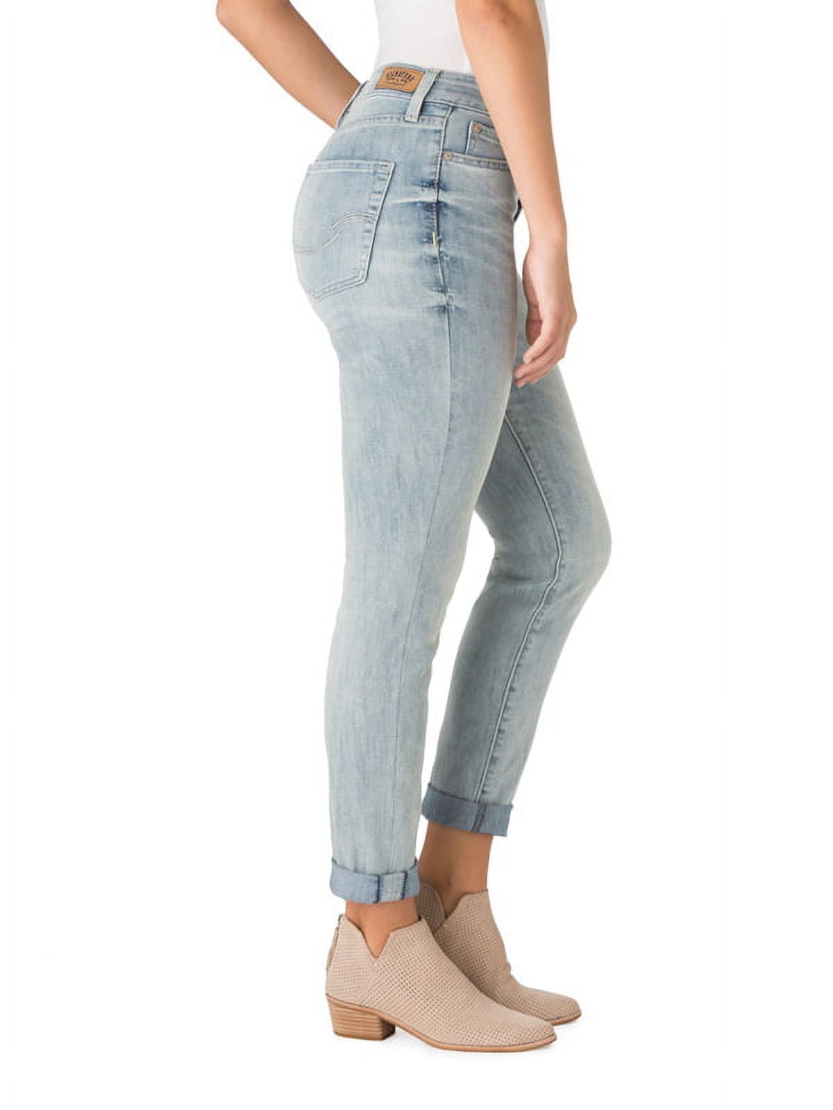 Signature by Levi Strauss & Co. Women's Mid Rise Slim Cuffed Jeans