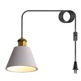 thumbnail image 1 of Plug In Pendant Light Fixtures Nordic Style Dining Room Kitchen Island Tea Room Metal Gray Kitchen Pendant Lighting Over Sink Lighting Fixtures Hanging Lamps For Bedrooms, 1 of 4