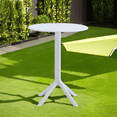 thumbnail image 2 of 3-Piece Indoor/Outdoor Coffee Table Chair Set, Premium Ocean Plastic Bistro Set with A Round Table and Two Arm Chairs, Table and Chair Set for Pool, BBQ, Camping, Balcony, Garden, Antique White, 2 of 7