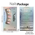 thumbnail image 6 of Yoyauz 24 Pieces Of Colorful Pressed Nails, Complete Set Of Almond Short Square Spring And Summer Fake Nails With Floral Patterns, Reusable For Women To Stick On Nails, 6 of 8