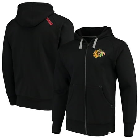 Chicago Blackhawks Fanatics Branded Indestructible Full-Zip Hoodie - Black