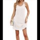 thumbnail image 2 of Vestido de Verano Sin Mangas con Cuello Redondo y Tirantes Finos con Bordado de Ojales para Mujer XXL, 2 of 10