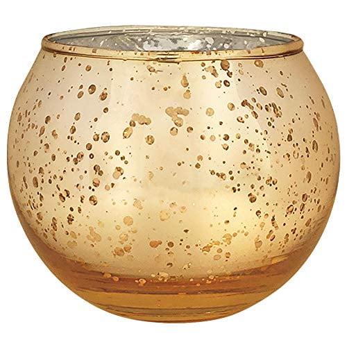 Just Artifacts 2 Inch Speckled Gold Round Mercury Glass Votive Candle Holder 6pcs Com Mercury Glass Votive Candle Holder, Round Glass Votive Candle Holders