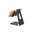 thumbnail image 6 of Portable Foldable Aluminum Desk Stand Adjustable Holder for Alcatel A7 XL, 5, Idol 4S with Windows, PLUS 12, BLU Vivo XL, Vivo 5, Vivo 6, Pure XR (Black), 6 of 9
