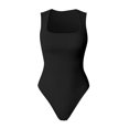 thumbnail image 4 of (clearance Sale)MSJUHEG Jumpsuits for Women Shapewear Tummy Control Shapewear Power Tanktop Bodyshaper New Ribbed Jumpsuit Shaping High Elastic Butt Slim Fit Jumpsuit Shapewear Bodysuit Black M, 4 of 7