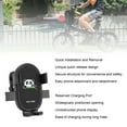 thumbnail image 4 of Handlebar Phone Mount Holder, Quick Release Black Shock Absorbing Motorcycle Phone Holder Anti Shake  for 4.7 To 7.1 Inches Phones, 4 of 7