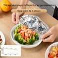thumbnail image 4 of Opvise Heat-Resistant Aluminum Foil Film Food Cover with Elastic Stretch Design, Insulated Reusable Food Storage Lid for Containers 11-28cm, BPA-Free Kitchen & Picnic Accessories, 4 of 8