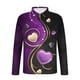 thumbnail image 5 of Blusa y camisa de manga larga con cuello vuelto para hombre, jersey de solapa con cremallera de manga larga, blusa informal con estampado de San Valentín para hombre, blusa de poliéster, 5 of 5