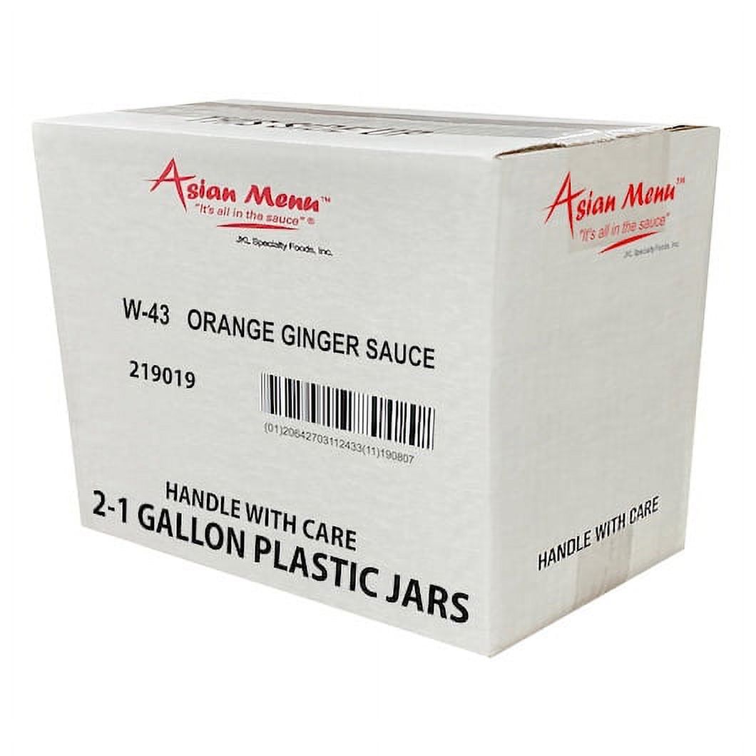 Asian Menu Orange Ginger Sauce All Natural, 1 Gallon, 2 per case