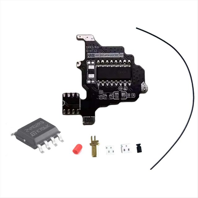 Para Módulo K5/K6 SI4732 + Chip de Expansión de 2M Módulo de Modificación de Intercomunicador de Corta Solución de Antena Dual