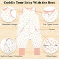 thumbnail image 2 of Baby Sleep Sack 12-24 Months, 0.5 TOG Sleep Sack Baby Wearable Blanket, Toddler Baby Sleep Sack with Feet, Sleeveless Breathable Sleep Sacks for Baby Girls, Bees, 2 of 4