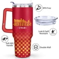 thumbnail image 2 of Classic Football City Tumbler Cup, Football Gifts for Football Fans, 40OZ Stainless Steel Tumbler with Lid and Straw, 2 of 6