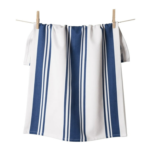 Kaf Home Centerband Oversized Kitchen Towel 100 Cotton Blue Walmart Com Walmart Com