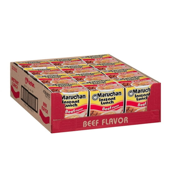 Maruchan Instant Lunch Beef, 2.25 Oz, Pack of 12