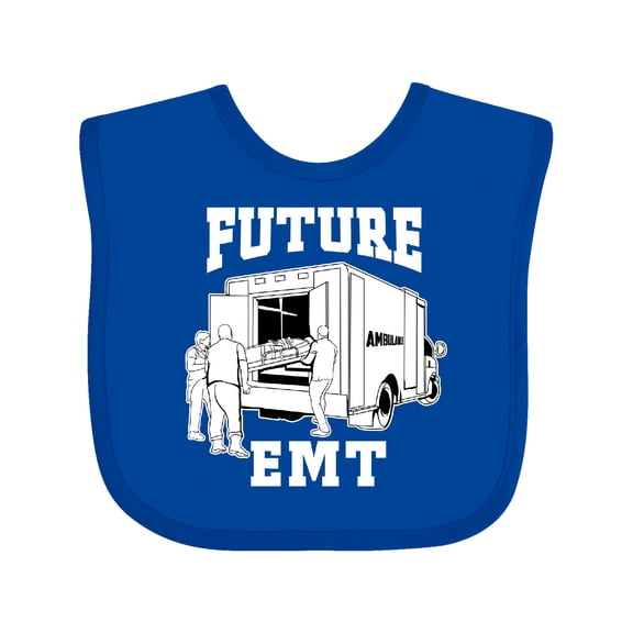 Inktastic Future EMT Ambulance Boys or Girls Baby Bib