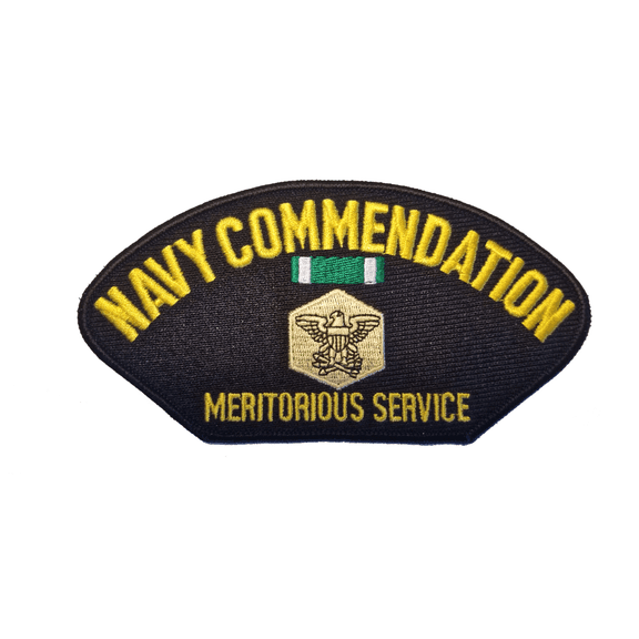Navy Commendation MERITORIOUS Service Patch - Great Color - Veteran Owned Business