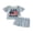 Blue-Letters, variant on BemeyourBBs Toddler Baby Boy 4th of July Outfit Patriotic Independent Day Clothes God Bless American Flag Embroidered Striped Short Sleeve T-shirt Shorts Set Toddler Boy Summer Christening Clothes