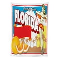 thumbnail image 3 of Ambesonne Florida Tablecloth Rectangular Table Cover, Pin-up Girl and Oranges, 60"x84", Multicolor, 3 of 4