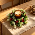 thumbnail image 6 of WWG Candle Ring, Plastic Candle Wreath for Dining Table, 7.87 Inch Diameter, Festive Decoration for Party, Home, Fireplace, Includes 1 Piece, Versatile Candle Holder for Cylindrical Candles, 6 of 6