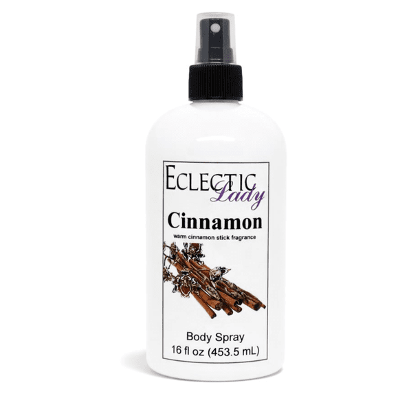 Cinnamon Body Spray, Eclectic Lady, Hydrating Mist, Unisex, 16 oz