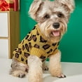 thumbnail image 6 of Pet Leopard Sweater Clothes Warm and Soft Knitted Clothes Small Dog Autumn Winter Pet Clothe, 6 of 8