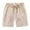 Beige, variant on Toddler Boys Girls Shorts Elastic Waist Cotton Linen Summer Casual Shorts Kids Orange Shorts 5-6 Years