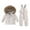 Beige, variant on XIMIN Boy Two Piece Outfits Snow Ski Bibs Pant and Down Jacket Toddler Girl Snowsuit Winter Warm Clothes Snow Bib Kid Coat Winter Jumpsuit