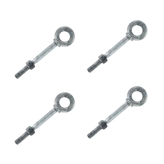 5/16" x  4-1/4" Galvanized Shoulder Eye Bolt – 4 Pack