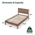 thumbnail image 5 of Zinus Vivek 12 Inch Deluxe Wood Platform Bed with, 5 of 8