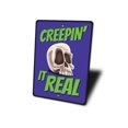 thumbnail image 4 of Creepin It Real Novelty Sign, Metal Wall Decor - 10x14 inches, 4 of 4