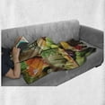 thumbnail image 6 of Nature Soft Flannel Fleece Throw Blanket, Fruits Salad Themed Watermelon Pineapple Apple Cherries Juice Collage Art Print, Cozy Plush for Indoor and Outdoor Use, 50" x 70", Multicolor, by Ambesonne, 6 of 6