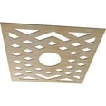 thumbnail image 2 of 38"OD x 9 7/8"ID x 3/8"T Chevron Wood Fretwork Pierced Ceiling Medallion, Birch, 2 of 16