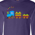 thumbnail image 4 of Inktastic Colorful Toy Train Long Sleeve T-Shirt, 4 of 5